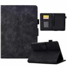 For Amazon Kindle Paperwhite 4/3/2/1 Tower Embossed Leather Smart Tablet Case(Black) - 1