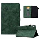 For Samsung Galaxy Tab S6 Lite P610 Tower Embossed Leather Smart Tablet Case(Green) - 1