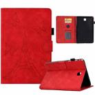 For Samsung Galaxy Tab A 8.0 T350 Tower Embossed Leather Smart Tablet Case(Red) - 1