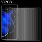For Honor 80 GT 50pcs 0.26mm 9H 2.5D Tempered Glass Film - 1