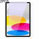For iPad 10th Gen 10.9 2022 Baseus 2pcs 0.3mm Crystal Ceramic Anti-Blue Light Tempered Film - 1