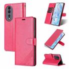 For Honor 80 AZNS Sheepskin Texture Flip Leather Phone Case(Red) - 1