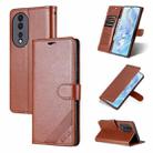 For Honor 80 Pro AZNS Sheepskin Texture Flip Leather Phone Case(Brown) - 1