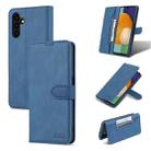 For Samsung Galaxy A14 5G AZNS Dream II Skin Feel Horizontal Flip Leather Phone Case(Blue) - 1