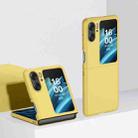 For OPPO Find N2 Flip Skin Feel PC Phone Case(Yellow) - 1