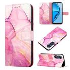 For Infinix Hot 20 4G X6826 PT003 Marble Pattern Flip Leather Phone Case(Pink Purple Gold) - 1