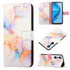 For Infinix Hot 20S / 20 Pro X6827 PT003 Marble Pattern Flip Leather Phone Case(Marble White) - 1