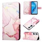 For Infinix Hot 20S / 20 Pro X6827 PT003 Marble Pattern Flip Leather Phone Case(Rose Gold) - 1