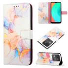 For Infinix Smart 7 X6515 PT003 Marble Pattern Flip Leather Phone Case(Marble White) - 1