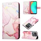 For Infinix Smart 7 X6515 PT003 Marble Pattern Flip Leather Phone Case(Rose Gold) - 1