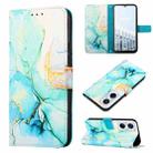 For Tecno Pop 6 Pro PT003 Marble Pattern Flip Leather Phone Case(Green) - 1