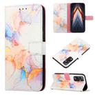 For Tecno Pova 4 LG7N PT003 Marble Pattern Flip Leather Phone Case(Marble White) - 1