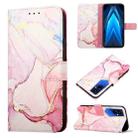 For Tecno Pova 4 Pro LG8N PT003 Marble Pattern Flip Leather Phone Case(Rose Gold) - 1