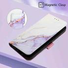 For Tecno Pova Neo 2 LG6N PT003 Marble Pattern Flip Leather Phone Case(White Purple) - 5