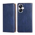 For Realme 10 Pro+ 5G Gloss Oil Solid Color Magnetic Leather Phone Case(Blue) - 1