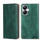 For Realme 10 Pro+ 5G Gloss Oil Solid Color Magnetic Leather Phone Case(Green) - 1