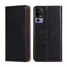 For TCL 40R 5G Gloss Oil Solid Color Magnetic Leather Phone Case(Black) - 1