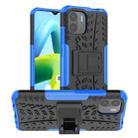 For Xiaomi Redmi A1 4G Tire Texture TPU + PC Phone Case with Holder(Blue) - 1