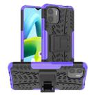 For Xiaomi Redmi A1 4G Tire Texture TPU + PC Phone Case with Holder(Purple) - 1