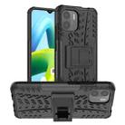 For Xiaomi Redmi A1 4G Tire Texture TPU + PC Phone Case with Holder(Black) - 1