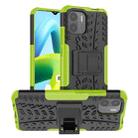 For Xiaomi Redmi A1 4G Tire Texture TPU + PC Phone Case with Holder(Green) - 1