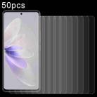 For vivo S16e 50pcs 0.26mm 9H 2.5D Tempered Glass Film - 1