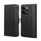 For OPPO Reno9 5G / Reno9 Pro 5G Ostrich Texture Flip Leather Phone Case(Black) - 1