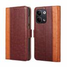 For OPPO Reno9 5G / Reno9 Pro 5G Ostrich Texture Flip Leather Phone Case(Brown) - 1