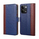 For OPPO Reno9 5G / Reno9 Pro 5G Ostrich Texture Flip Leather Phone Case(Blue) - 1