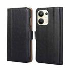For OPPO Reno9 Pro+ 5G Ostrich Texture Flip Leather Phone Case(Black) - 1