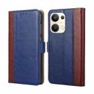 For OPPO Reno9 Pro+ 5G Ostrich Texture Flip Leather Phone Case(Blue) - 1