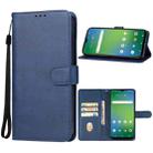 For Cricket Icon 4 Leather Phone Case(Blue) - 1