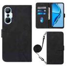 For Infinix Hot 20S/20 Pro Crossbody 3D Embossed Flip Leather Phone Case(Black) - 1