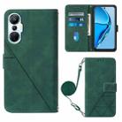 For Infinix Hot 20S/20 Pro Crossbody 3D Embossed Flip Leather Phone Case(Dark Green) - 1