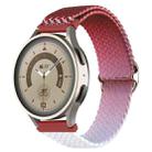 20mm Universal Weave Gradient Color Watch Band(Wine Red) - 1