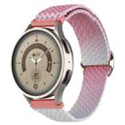 20mm Universal Weave Gradient Color Watch Band(Pink) - 1