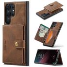 For Samsung Galaxy S23 Ultra 5G JEEHOOD Retro Magnetic Detachable Wallet Phone Case(Brown) - 1