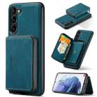 For Samsung Galaxy S23 5G JEEHOOD Magnetic Zipper Wallet Leather Phone Case(Blue) - 1