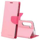 For Samsung Galaxy S23+ 5G GOOSPERY FANCY DIARY Cross Texture Leather Phone Case(Pink) - 1