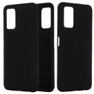 For Huawei Honor 30S Solid Color Liquid Silicone Dropproof Full Coverage Protective Case(Black) - 1