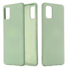 For Galaxy A31 Solid Color Liquid Silicone Dropproof Full Coverage Protective Case(Green) - 1