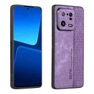 For Xiaomi 13 Pro AZNS 3D Embossed Skin Feel Phone Case(Purple) - 1