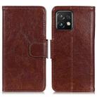 For Motorola Moto X40 Pro Nappa Texture Leather Phone Case(Brown) - 1