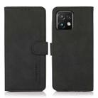 For Motorola Moto X40 Pro KHAZNEH Matte Texture Leather Phone Case(Black) - 1