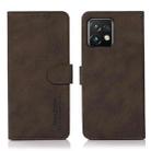 For Motorola Moto X40 Pro KHAZNEH Matte Texture Leather Phone Case(Brown) - 1