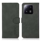 For Xiaomi 13 KHAZNEH Matte Texture Leather Phone Case(Green) - 1