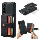 For Samsung Galaxy S23 5G JEEHOOD RFID Anti-Theft Wallet Magnetic Leather Phone Case(Black) - 1