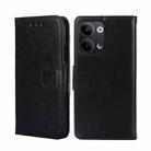 For OPPO Reno9 5G / Reno9 Pro 5G Crystal Texture Leather Phone Case(Black) - 1