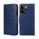 For OPPO Reno9 5G / Reno9 Pro 5G Crystal Texture Leather Phone Case(Royal Blue) - 1