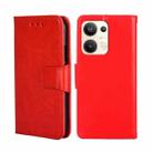 For OPPO Reno9 Pro+ 5G Crystal Texture Leather Phone Case(Red) - 1